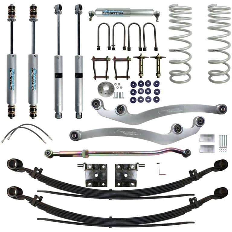 Superior Engineering 4 Inch (100mm) Lift Kit Suitable For Toyota LandCruiser 79 Series 4.2lt 6cyl - SUP-79G1-6-KIT-4INCH
